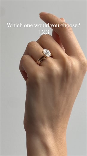 Trying on different bands with different wedding rings | The Diamond Store