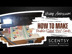 Making a Double-sided Postcard using Avery