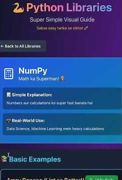 NumPy Basics Every Python Developer Should Know! 🔥 #campusplacement
