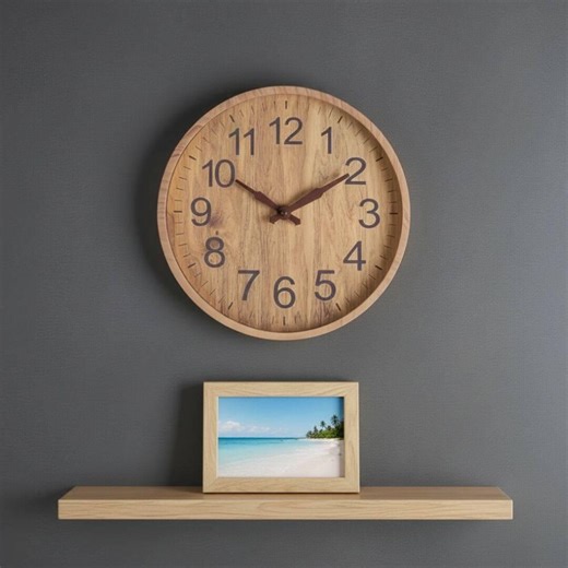 Silent Wall Clock 12 Inch Modern Minimalist | Contemporary Home Decor Housewarming Gift - Etsy