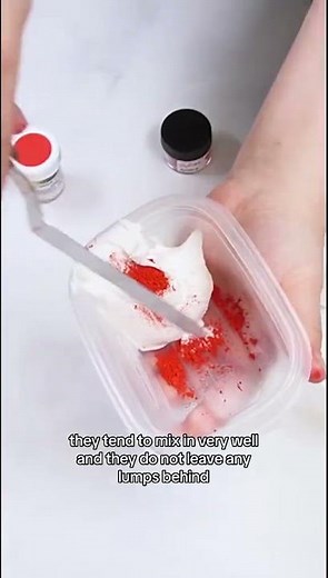 Chefmaster Powdered Food Color in Buttercream