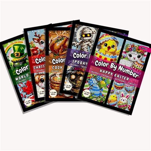 Celebrate every holiday with color! 🎃🦃🎄🐰🌍 From spooky Halloween nights to cozy Thanksgiving dinners, magical Christmas mornings, joyful Easter surprises, and world celebrations — our Color By Number books make every season stress-free and fun. Relax, unwind, and bring festive moments to life, one color at a time. | ColorQuest Studio