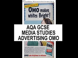 OMO PRINT ADVERT - AQA GCSE MEDIA STUDIES