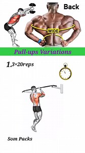 15K views · 215 reactions | Pull up variations for wider back ✅ | Som Packs | Facebook