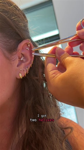 Time and patience 🙏 #foryoup #fyp #earpiercing #earring #piercings @brooke’s piercings