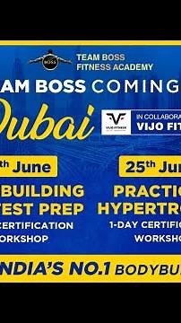 Bodybuilding Contest Prep & Hypertrophy Practical Workshop| DUBAI | TEAM BOSS | VIJO FITNESS