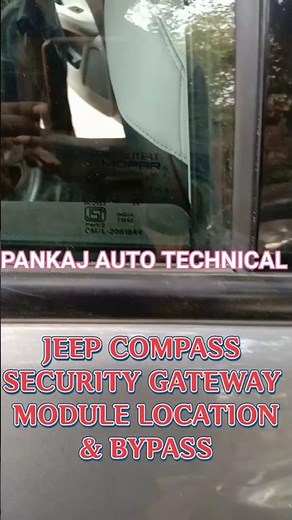 JEEP COMPASS SECURITY GATEWAY MODULE LOCATION & BYPASS SECURITY GATEWAY MODULE #automobile