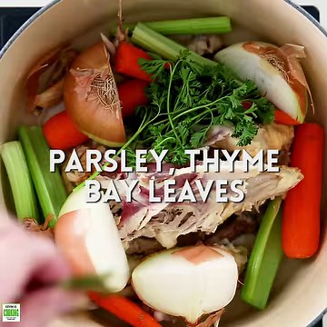 Chicken broth is the base for many soups, sauces, gravy, and other delicious recipes. It's quicker and easier to make than chicken stock, too! Get the Recipe! >> �https://keviniscooking.com/chicken-broth-with-video-recipe/ | Kevin Is Cooking