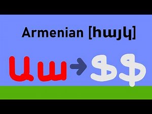 Armenian Alphabet Band | Uppercase and Lowercase (Ա To Ֆ)
