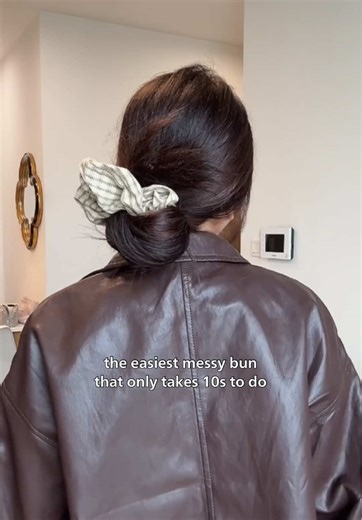 Messy Bun Hairstyle Tutorial for Short Hair