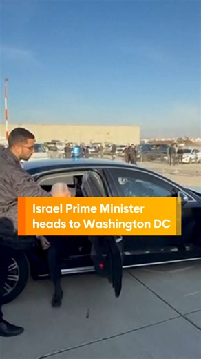 Israel's Prime Minister Benjamin Netanyahu has flown to Washington DC to meet with Donald Trump. #Israel #PrimeMinister #Gazaceasefire #Palestine #DonaldTrump #USA #Sunriseon7 WATCH SUNRISE FOR MORE | @7plus ☀️ | Sunrise