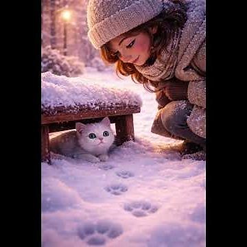 ✨ Lumi et la trace dans la neige ✨ #histoirepourenfants #histoiredusoir