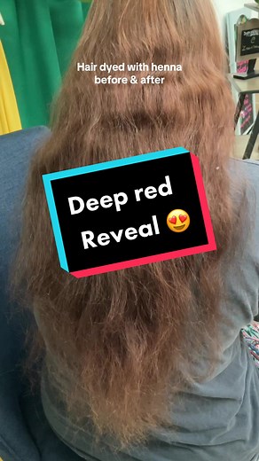 Deep Red Henna Hair Dye Transformation