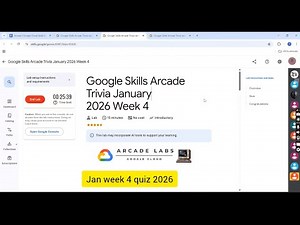 Google Skills Arcade Trivia January 2026 Week 4 quiz | Gpogle cloud arcade 2026 | Google arcade, gcp