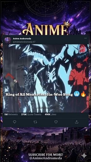 King of All Monarchs: Jin-Woo Sung 🥶🔥 | Solo Leveling Edit | My Demons song | #anime