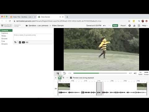How to Edit Panopto Videos