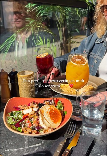 Bare 40 meter unna Karl Johan🫢 #riviera #oslosentrum #restaurant #restaurantoslo #rivierarestaurant #uteservering