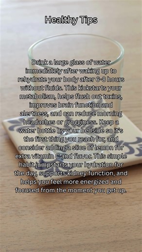 Wake up routine tips, more in bio. #healthytips #healthylife #healthylifestyle #natural #green #body #nature #health #healthy #lifestyle #quotes #wellness #wellnesstips #fypシ゚viral #naturalhealing #morning