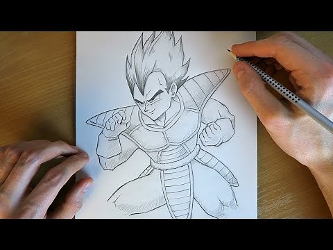 How to Draw Vegeta (Full Body) | Dragon Ball Z Easy Drawing Tutorial | Learn to Draw