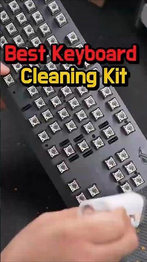 Your Keyboard Is Dirtier Than You Think 😳 | This Cleaning Kit Fixes It FAST #lifehacks #cleaning