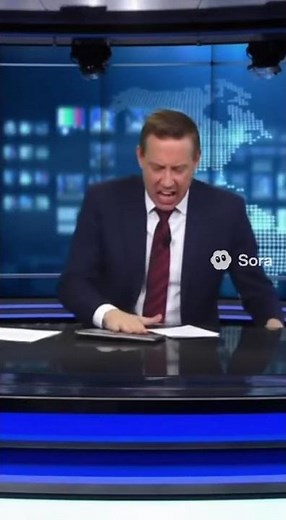 Hot mic meltdown on live news 😳🎙️ #funnyvideo #shorts