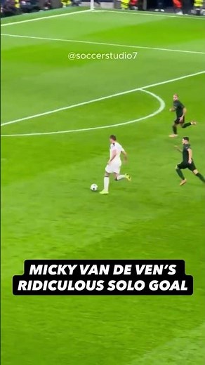 🔥 Centre-Back Goes GOD MODE! Van de Ven's solo Goal #championsleague #ucl