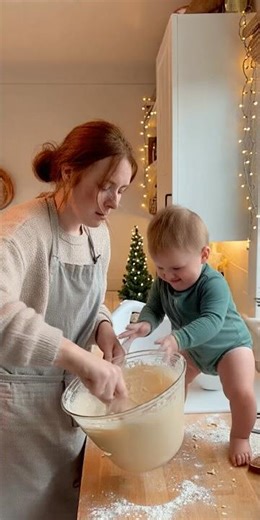 Baking with a Baby: Expectation vs Reality 🤣🍪