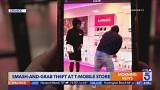 Smash-and-grab robbery of T-Mobile store in Orange caught on camera