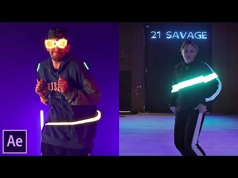 Glowing lines Animation in After Effects For Beginners! Blottermedia Dance Effect