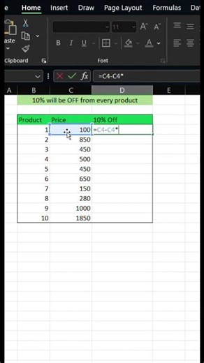 Try this trick and speed up your work! #excel #tips