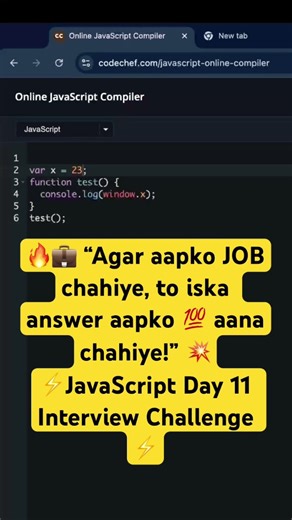 💥 Agar Aapko JOB Chahiye To Ye JS Question Aana Chahiye! 😱 | JavaScript Day 11 | Frontend Interview🔥