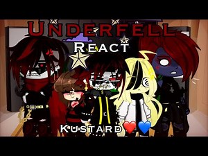 Underfell React ll sans aus Kustard❤️💙 ll〈• тeddy_тιred_arтιѕт •〉