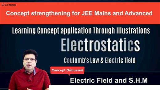 Electric Field and SHM | Part 2 | B. M. Sharma | Physics | JEE 🛒 Available now at Cengage Amazon Store: https://amzn.to/40XDhtW Continue exploring the application of Electric Field in Simple Harmonic Motion (SHM) with Part 2, explained step-by-step by B. M. Sharma. This session focuses on deeper analysis, derivations, and problem-solving techniques relevant for JEE Main & Advanced aspirants. 📚 Book Reference: Cengage Physics for JEE Main & Advanced – Electrostatics & Oscillations by B. M. Shar