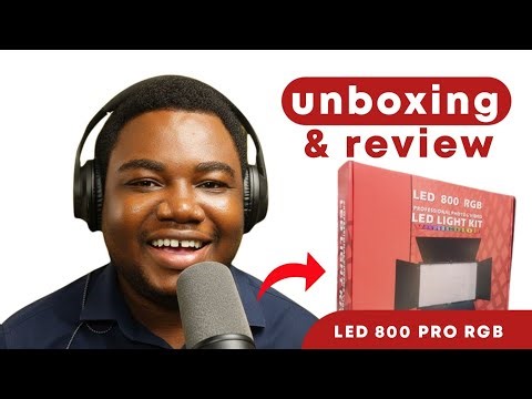 Led 800 Pro RGB light kit in 3 minutes (UNBOXING AND REVIEW)