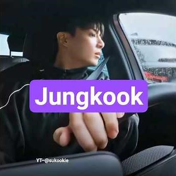 Jungkook driving car with steering wheel #bts #taehyung #jin #jimin #rm #jungkook#suga#jhope#goviral