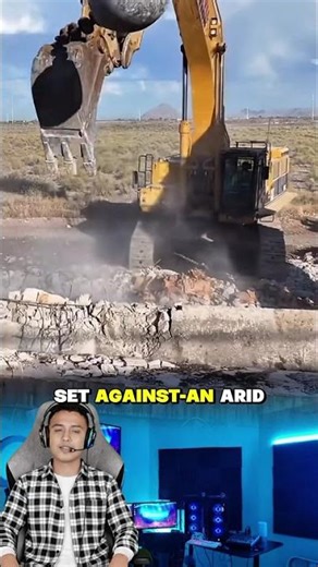 Demolition Ball in Action! Giant Excavator Levels Concrete with a Single Hit