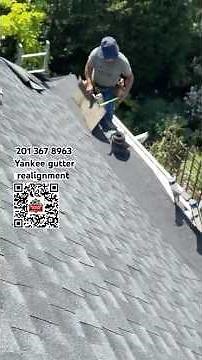yankee gutter repair, Realignment #gutterrepair #roofingcontractor