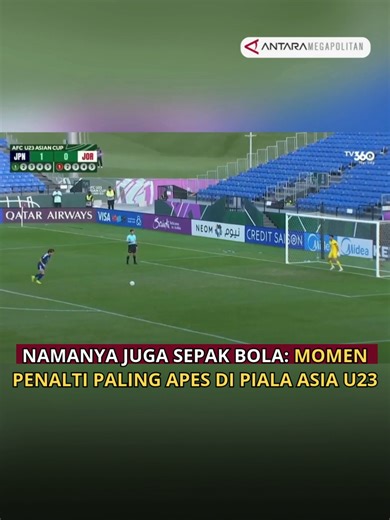 Namanya Juga Sepak Bola: Momen Penalti Paling Apes di Piala Asia U23 Momen tak terduga terjadi saat adu penalti Jepang U23 vs Yordania U23 pada laga perempat final Piala Asia U23 yang digelar di Stadion King Abdullah Sports City Hall, Jeddah, Jumat (16/1). Laga harus ditentukan lewat adu penalti setelah kedua tim bermain imbang 1-1 di waktu normal. Kiper Yordania, Abdel Rahman, sempat selebrasi usai menepis penalti, namun bola justru memantul, melewati garis, dan tetap dinyatakan gol. Keputusan 