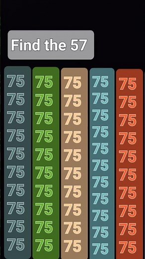 find the 57 number #geniusmindset #puzzle #maths #mathstricks