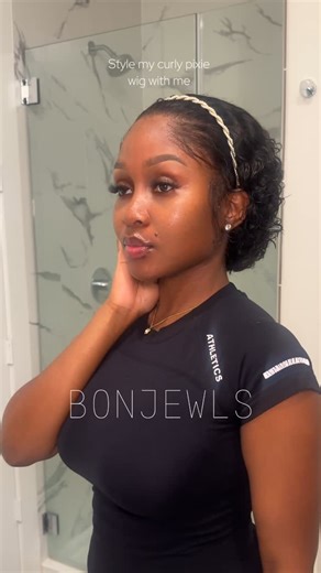 BONJEWLS on Instagram: "Our curly pixie (low hairline) is out of stock! Will update a new restock date soon 📆🤍 #pixie #pixiecut #pixiewig #curlypixje #bonjewls #bonjewlshair"
