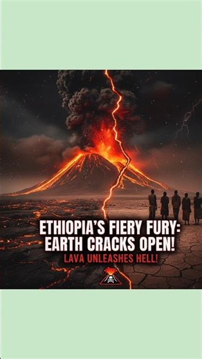 Ethiopia's volcano after 12,000 Years- 🔥🌋 Nature's power is unbelievable. #earthscience #news