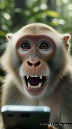 Monkey Finds a Smartphone | Funny Real Animal Short