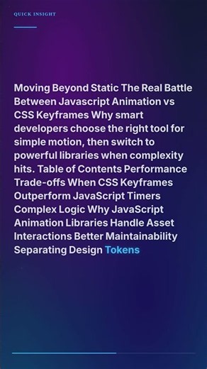 javascript animation vs css keyframes #Shorts