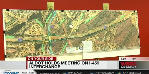 ALDOT and the city of Hoover host public meeting for the interstate interchange I-459 project