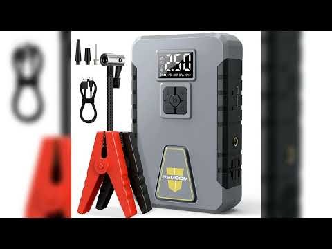 Latest Products You Must Know! Car Jump Starter Portable Power Bank with Air Compressor 150 PSI Ca