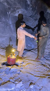Himalayan salt mining is a labor-intensive and challenging process, relying on traditional hand-drilling, chiseling, and the use of gunpowder to break apart salt. Miners use a room and pillar technique to excavate large chambers and tunnels, leaving salt pillars for structural support. The work is physically demanding, with miners selecting high-quality blocks by hand and often employing excavators to clear large blocks for further processing # #viralreel #blackdiamondmining #treasurehunt #coal 