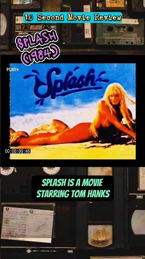 SPLASH (1984) 10 Second Movie Review 🧜🏻‍♀️Tom Hanks, Daryl Hannah and John Candy