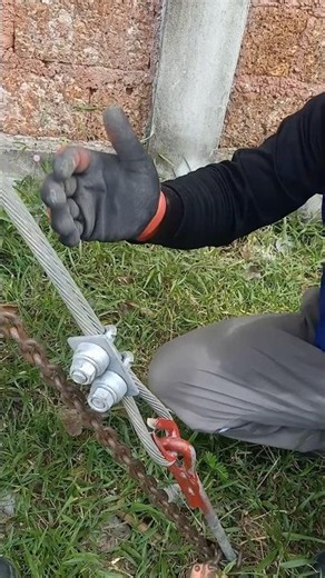 ⚡😱 How Linemen Install M16 High-Strength Bolts on High-Voltage Utility Structures! #Shorts #lineman