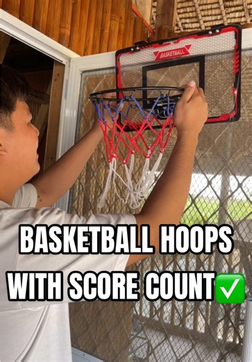 Wall Mounted Basketball Hoops with Score Count for Kids
