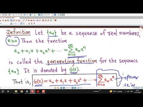 Lec13/Recurrence Relations/Generating Functions